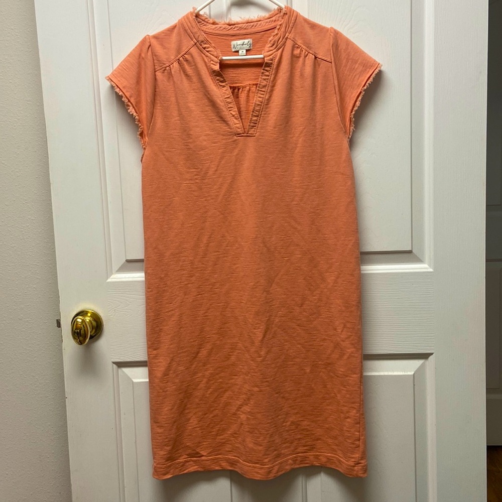 Women’s dress size M orange color
